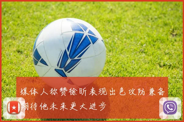 媒体人称赞徐昕表现出色攻防兼备期待他未来更大进步